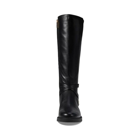 Michael Kors Abigail 40F4ABMB6L-001 Women's 9 Black Leather Riding Boots RHS2439 - Picture 7 of 10